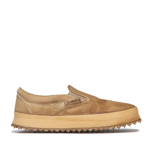 slipon in pelle sabbia 