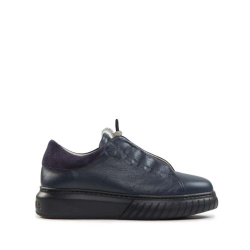 sneakers LIBI CUT in pelle blu 