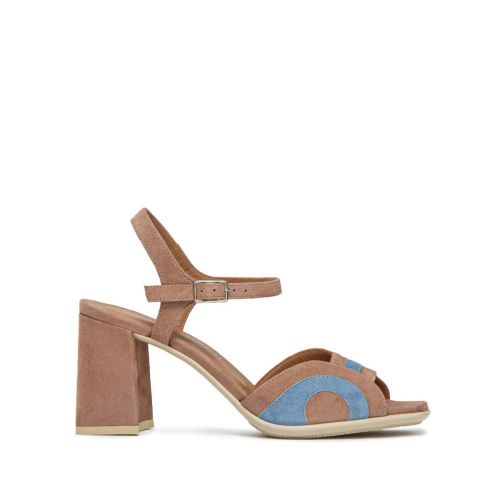 sandali in camoscio FLEX con inserti jeans