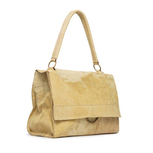 cartella SHOULDER in pelle sabbia 