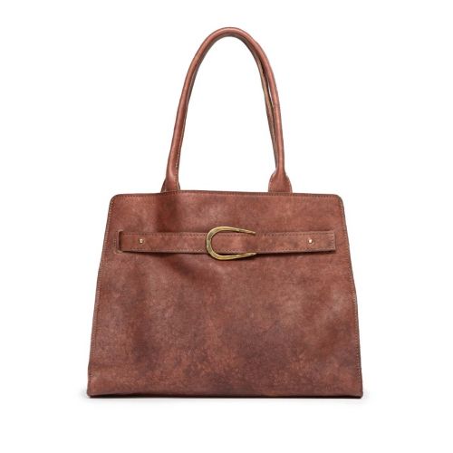 sella L in pelle mattone 