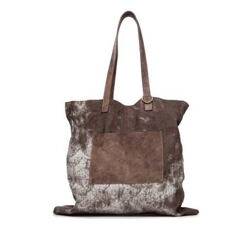 shopper HEMP in tessuto marrone 