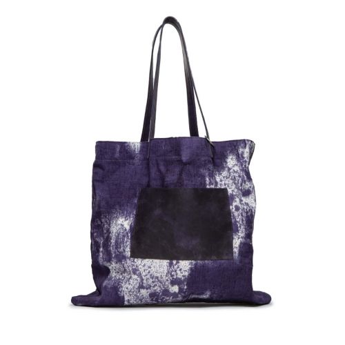 shopper HEMP in tessuto viola 