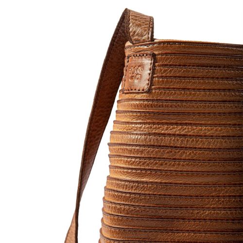 tracolla in pelle ambra