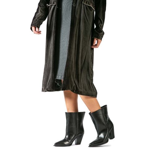 tronchetti texani in pelle nera 