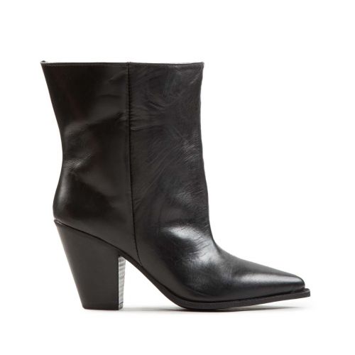 tronchetti texani in pelle nera 