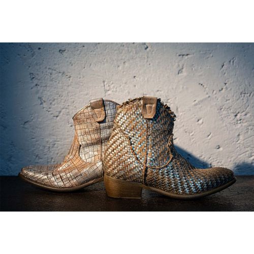 camperos ZOE in pelle argento