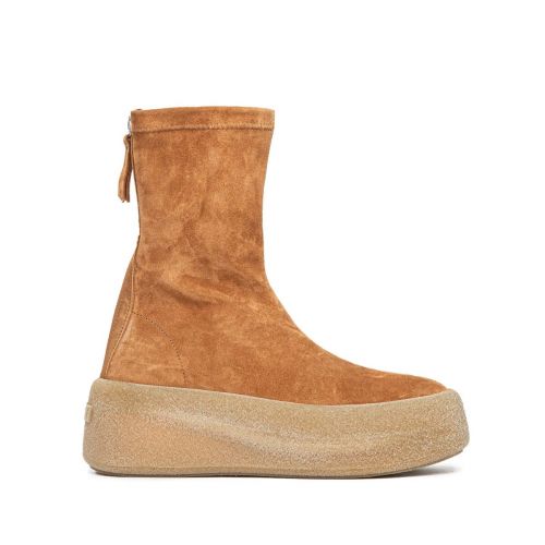 biker platform in camoscio cuoio