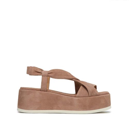 zeppe KIRA in camoscio cuoio 